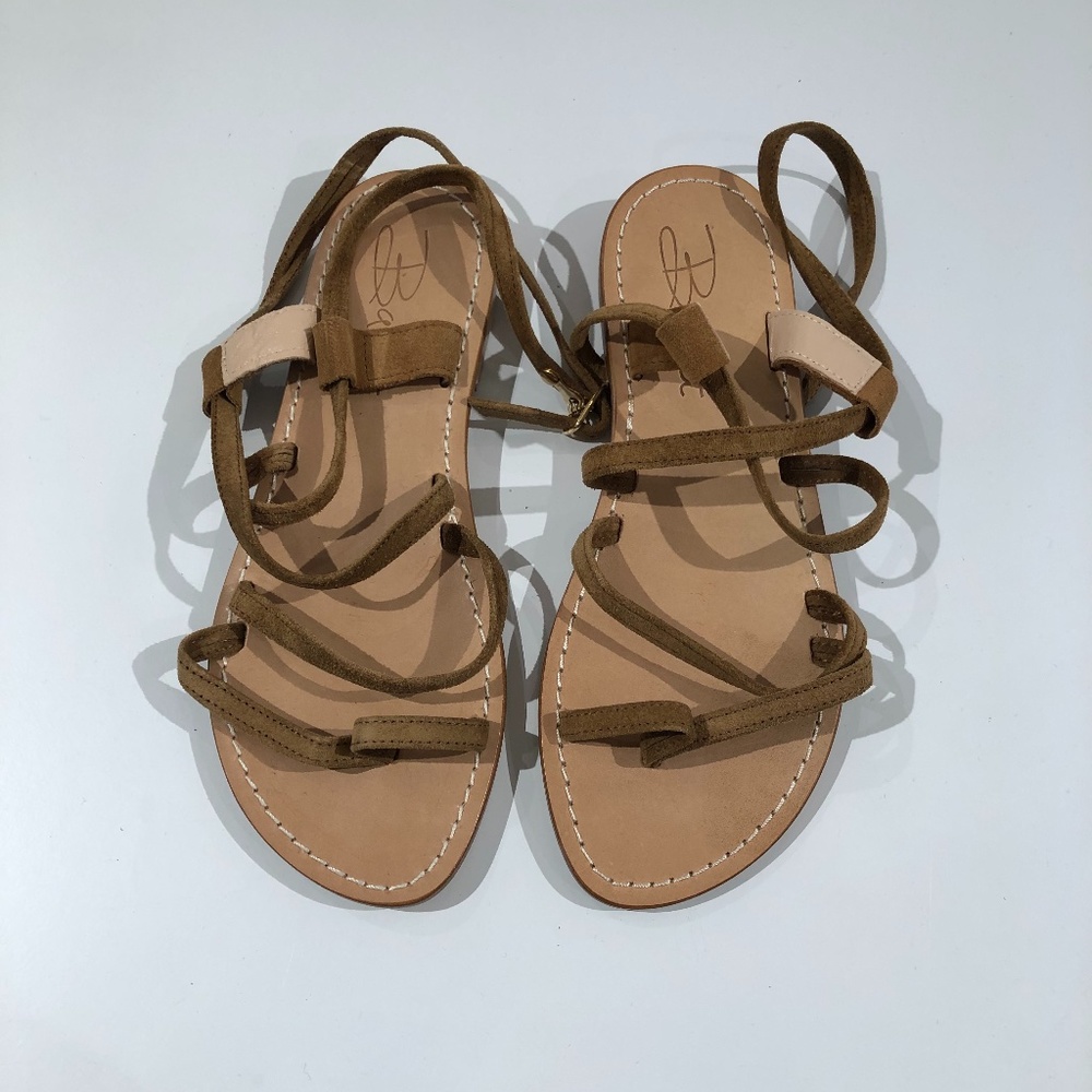 Bardot Procida Taupe Suede Sandals